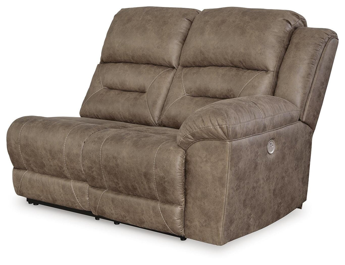 Ravenel RAF Reclining Power Loveseat Faux Leather