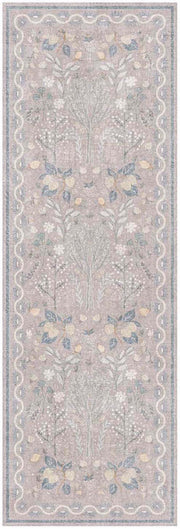 Botanical Washables BOT04 Grey Multicolor Rug - Runner