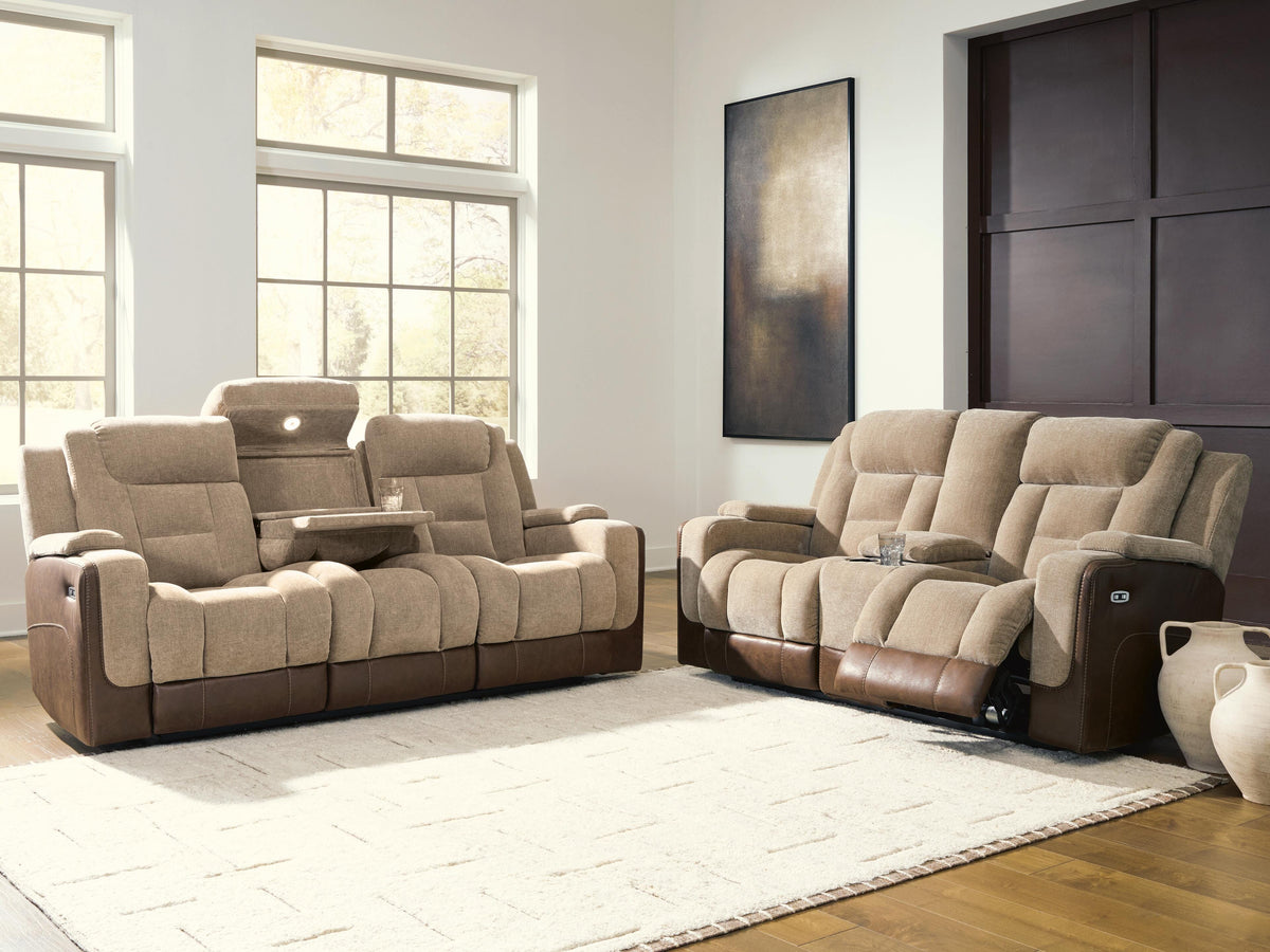 Mixed Motion Sofa and Loveseat