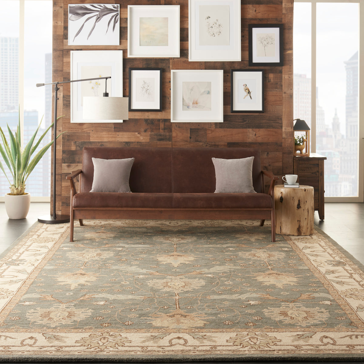 India House IH75 Blue Rug - room scene