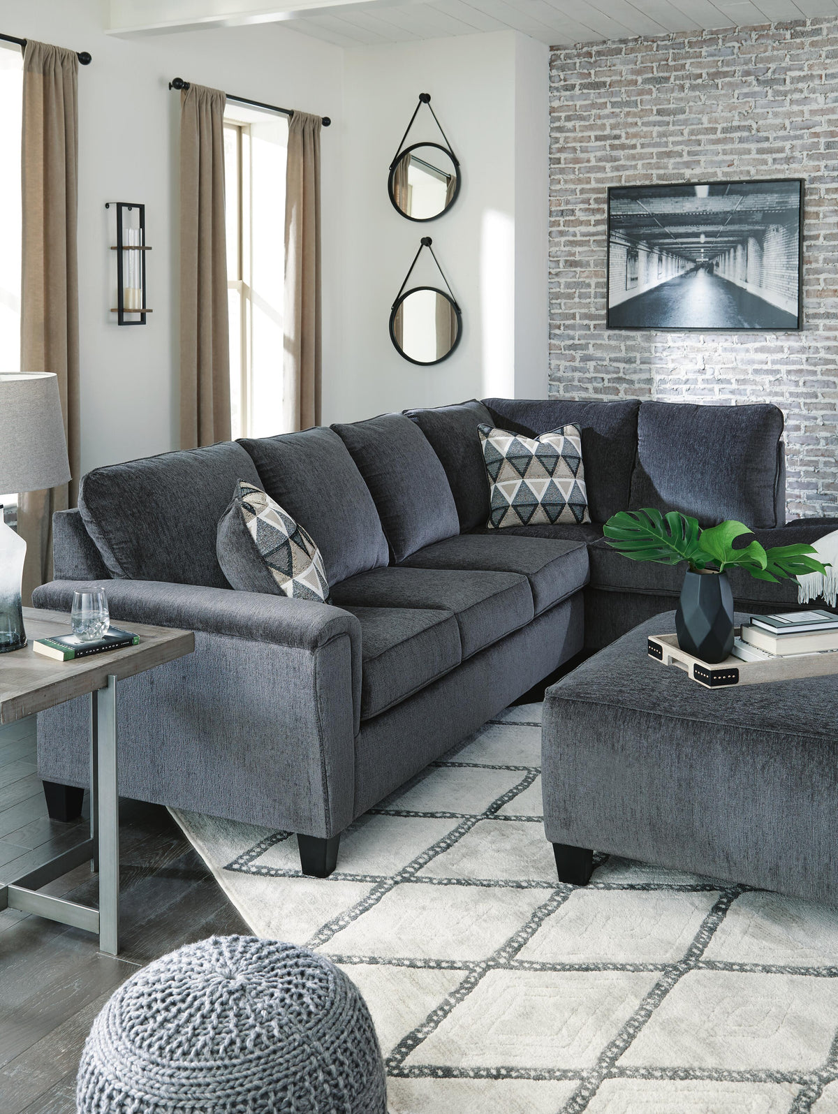 Abinger 2-Piece Sectional with Chaise Chenille