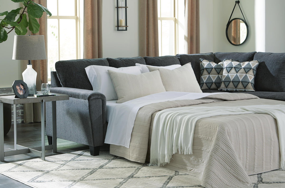 Abinger 2-Piece Sleeper Sectional with Chaise Chenille