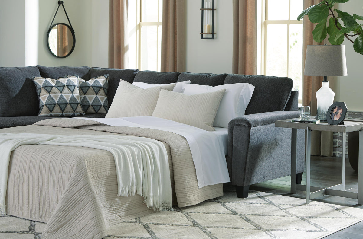 Abinger 2-Piece Sleeper Sectional with Chaise Chenille