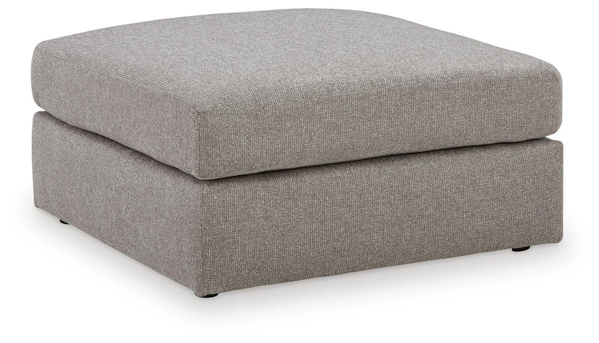 Lindon Oversized Accent Ottoman Chenille Next-Gen Nuvella™ Performance Fabric