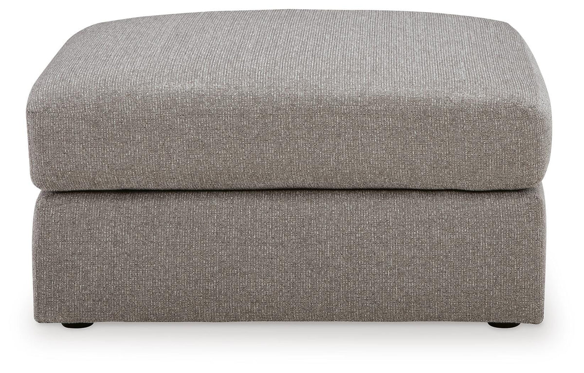 Lindon Oversized Accent Ottoman Chenille Next-Gen Nuvella™ Performance Fabric