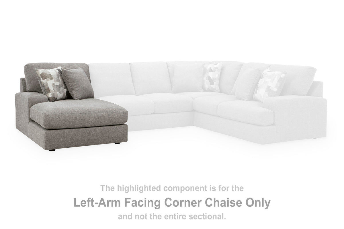 Lindon LAF Corner Chaise Chenille Next-Gen Nuvella™ Performance Fabric