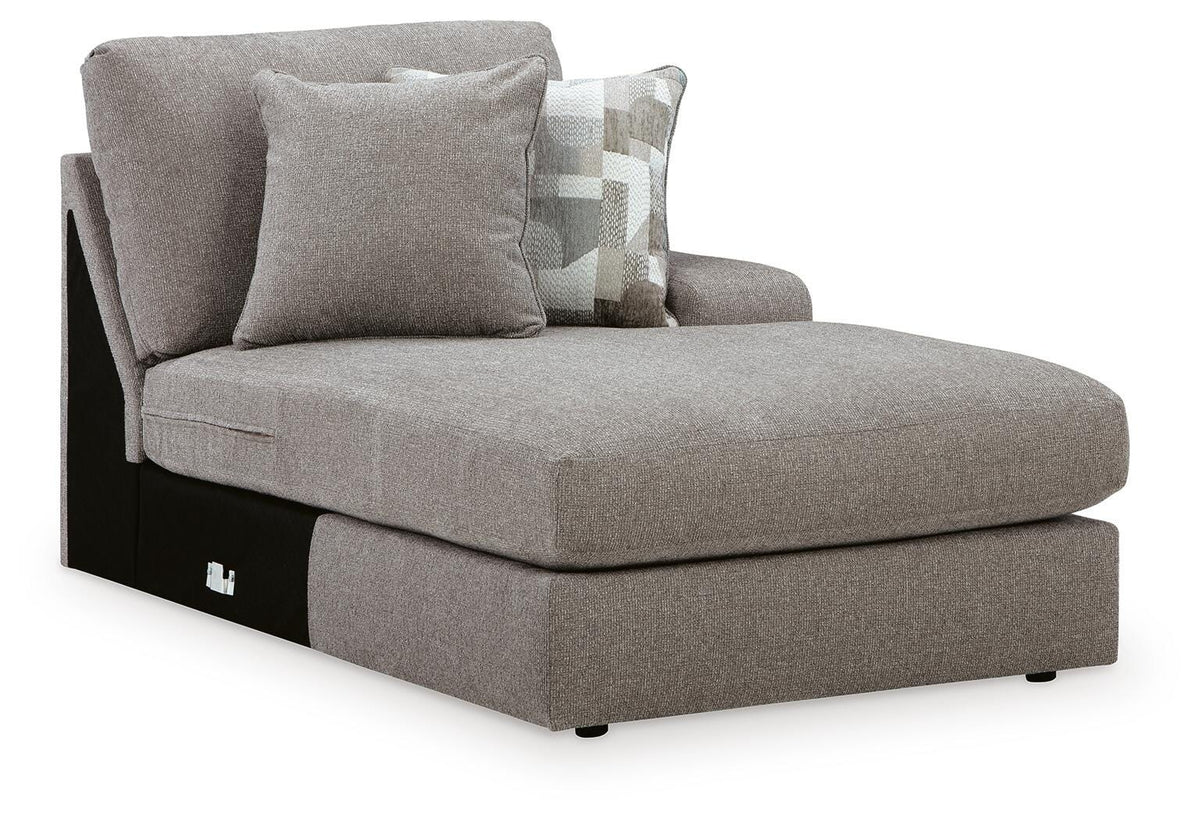 Lindon RAF Corner Chaise Chenille Next-Gen Nuvella™ Performance Fabric