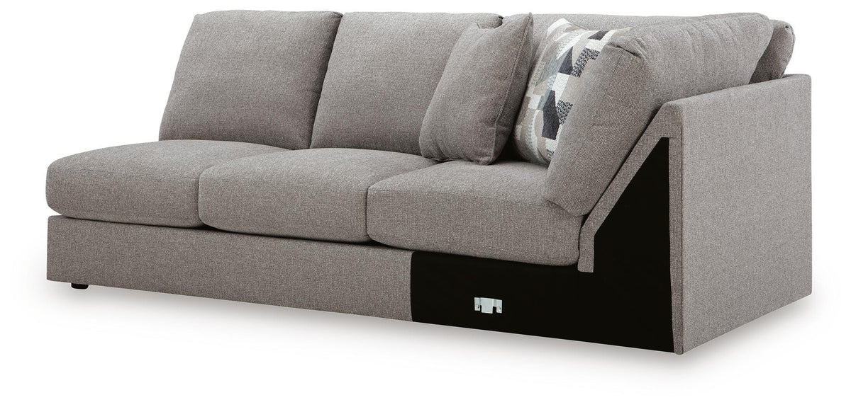 Lindon RAF Armless Loveseat w/Wedge Chenille Next-Gen Nuvella™ Performance Fabric