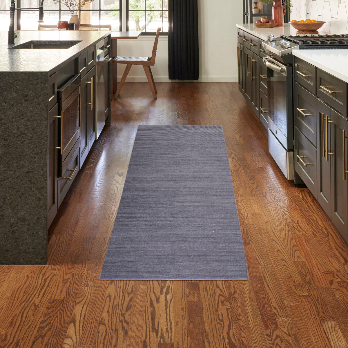 Washable Essentials WAE01 Navy Rug - room scene