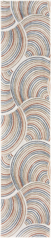 Astra Machine Washable ASW08 Ivory Multicolor Rug - Runner