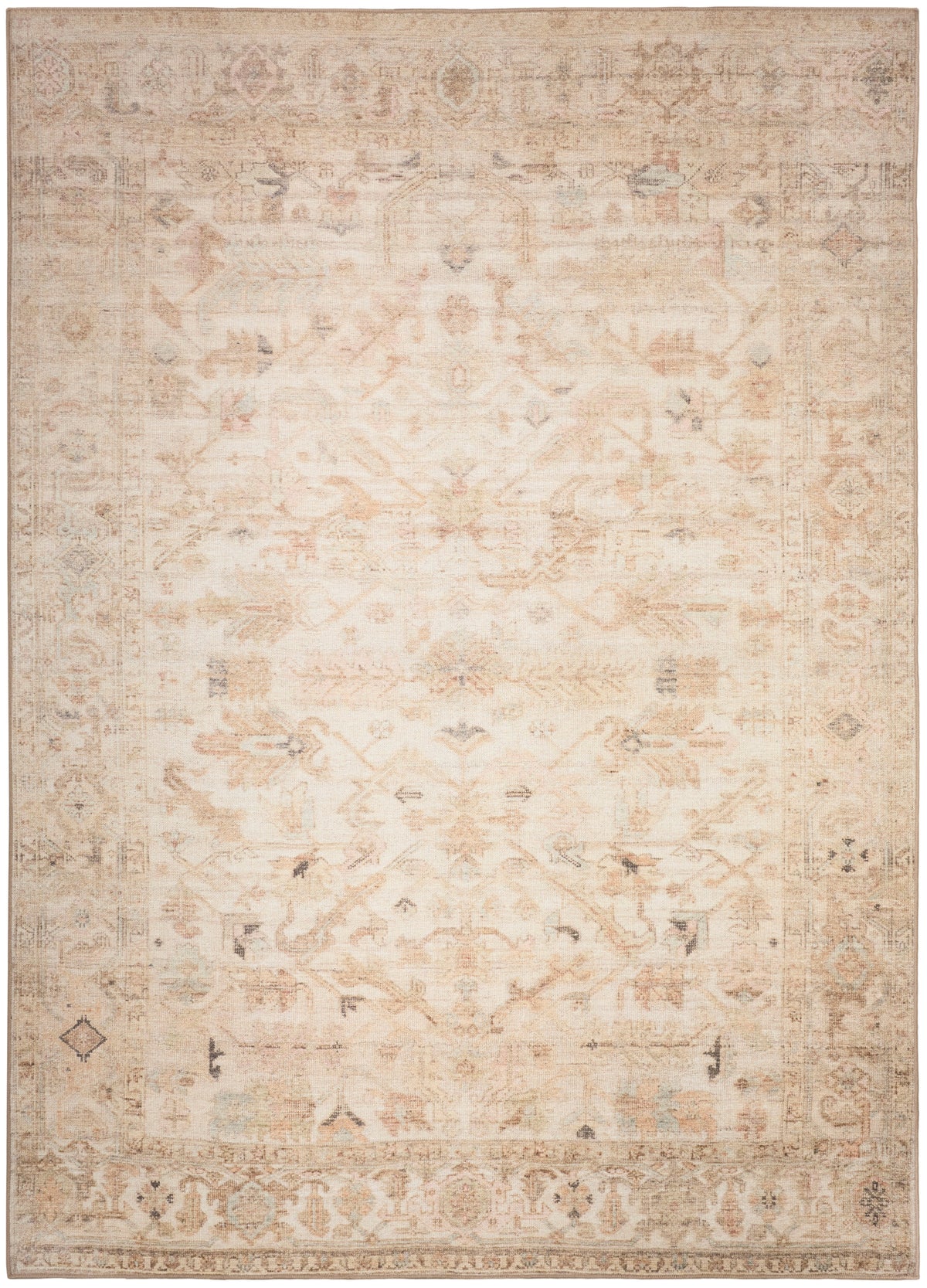 Vintage Washables VWS17 Beige Rug - Rectangle