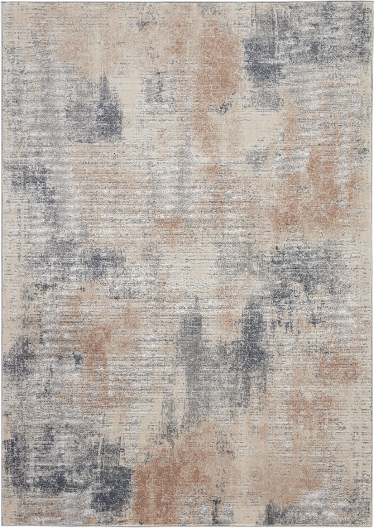 Rustic Textures RUS02 Beige Grey Rug - Rectangle