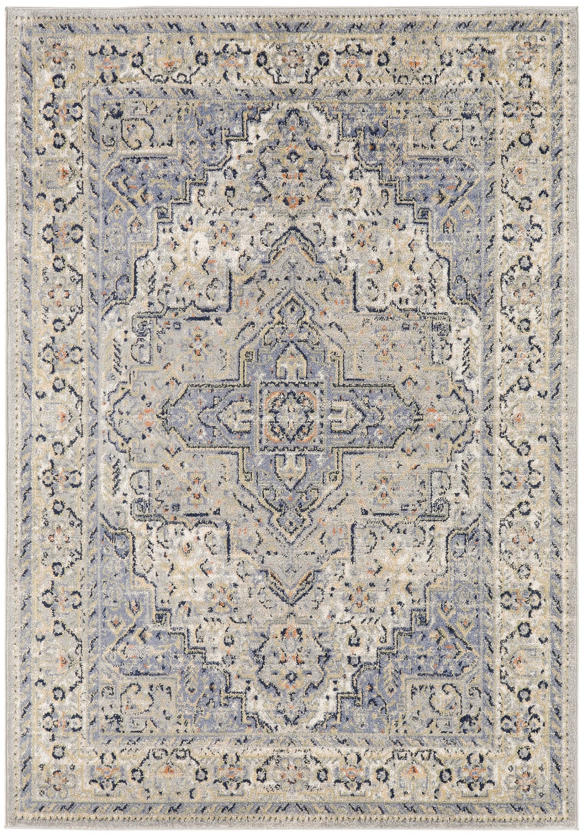 Nourison Essentials Persian NRE07 Blue Rug - Rectangle