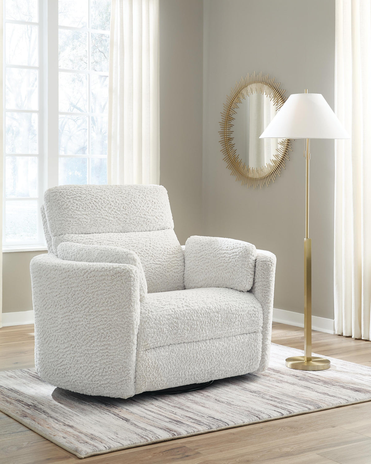 Gosaldo Swivel Glider Power Recliner Velvet