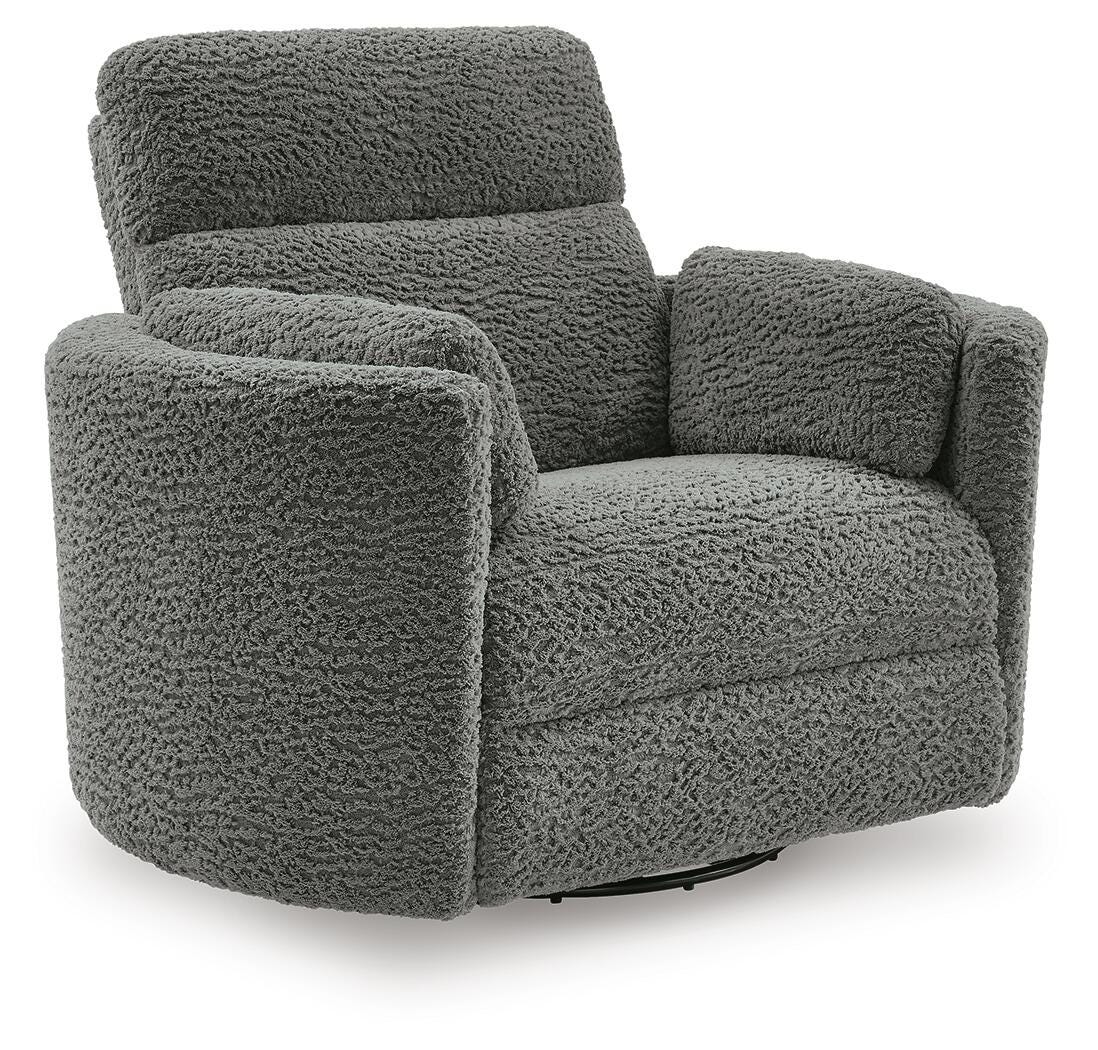 Gosaldo Swivel Glider Power Recliner Velvet