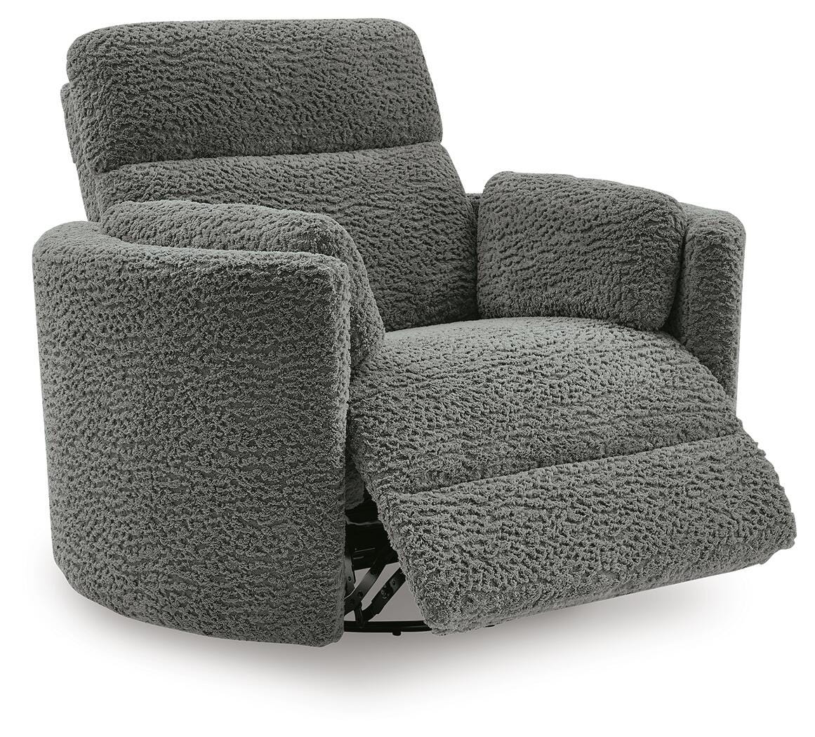 Gosaldo Swivel Glider Power Recliner Velvet