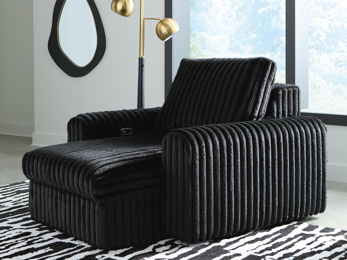 HamlinBay Power Gliding Chaise Chenille