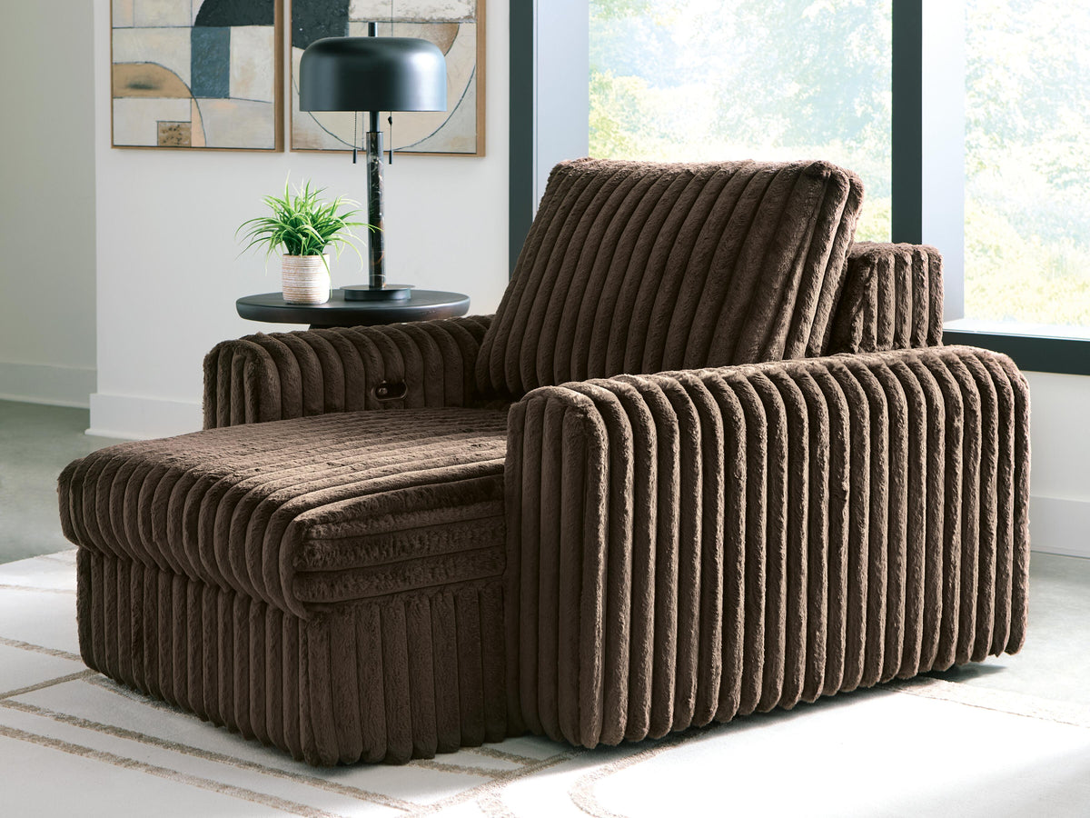 HamlinBay Power Gliding Chaise Chenille