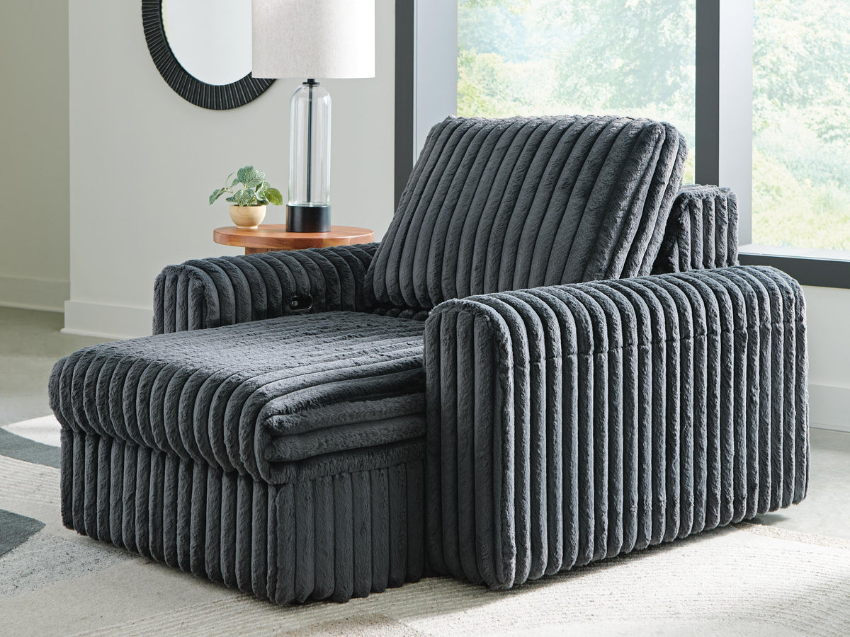 HamlinBay Power Gliding Chaise Chenille