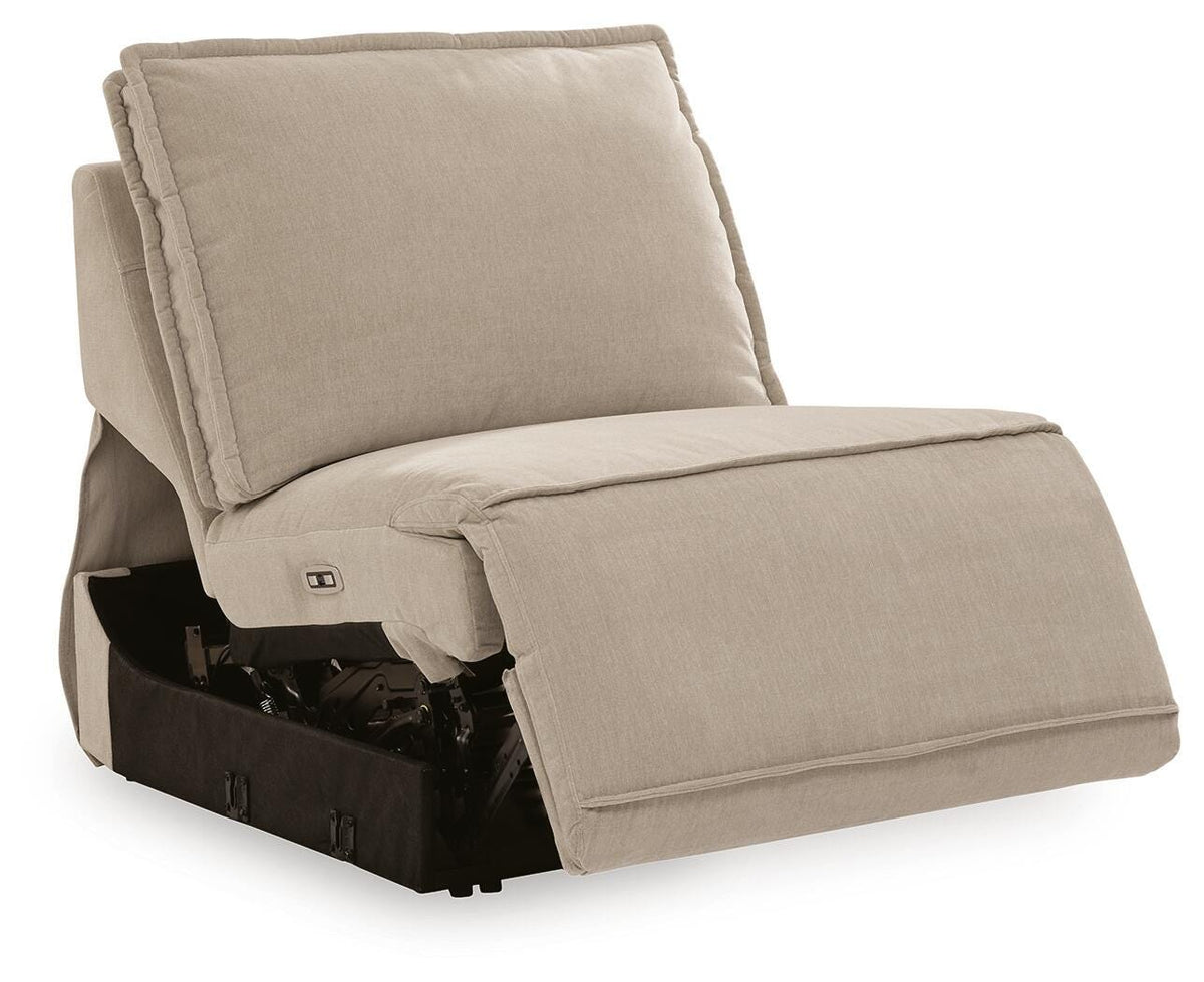 Carceri Armless Power Recliner Velvet Chenille Next-Gen Nuvella™ Performance Fabric