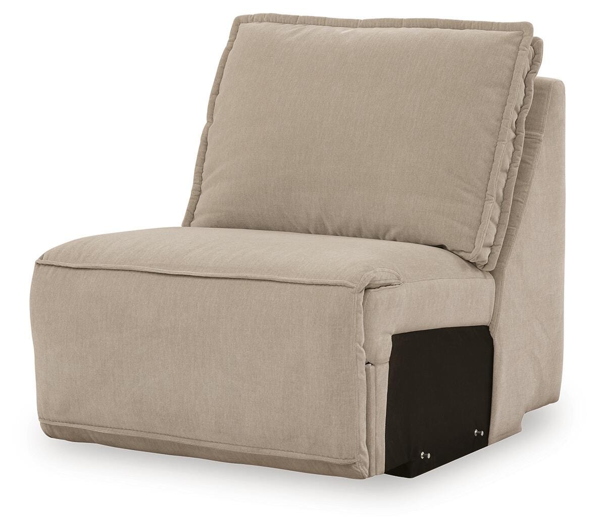 Carceri Armless Chair Velvet Chenille Next-Gen Nuvella™ Performance Fabric