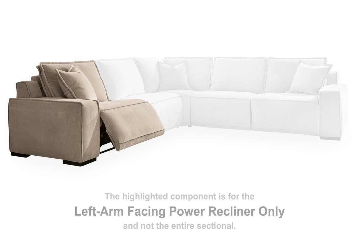 Carceri LAF Zero Wall Power Recliner Velvet Chenille Next-Gen Nuvella™ Performance Fabric