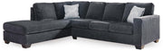 Altari 2-Piece Sleeper Sectional with Chaise Chenille