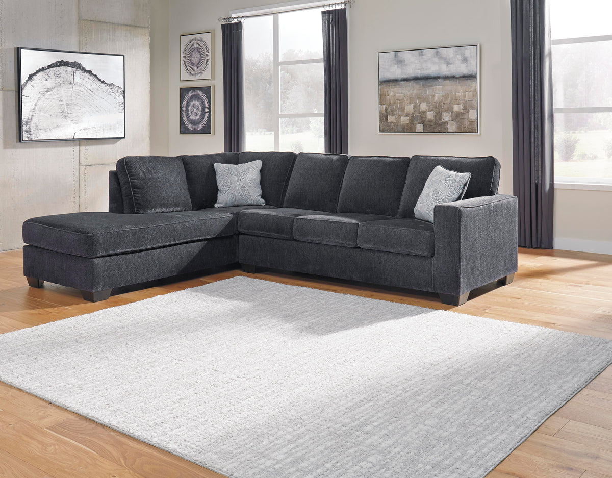 Altari 2-Piece Sleeper Sectional with Chaise Chenille