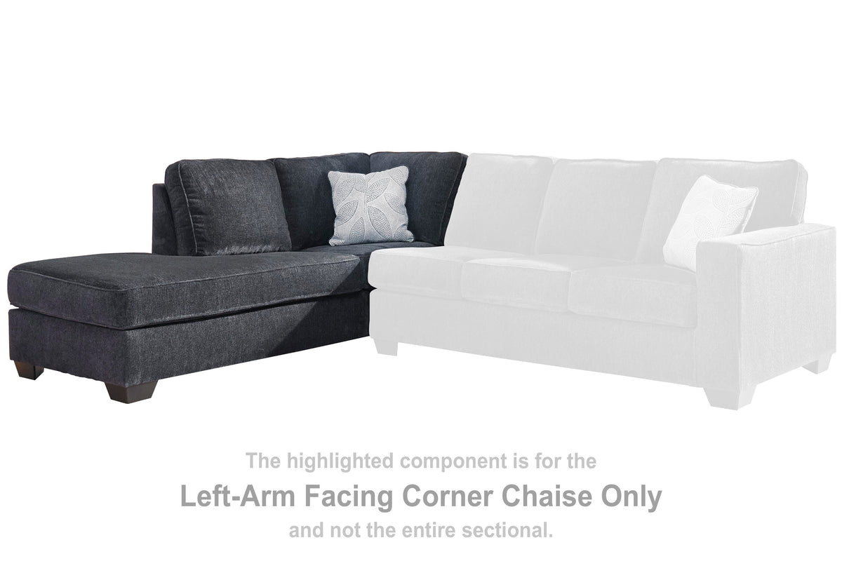 Altari LAF Corner Chaise Chenille
