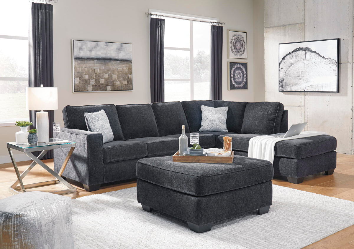 Altari 2-Piece Sleeper Sectional with Chaise Chenille