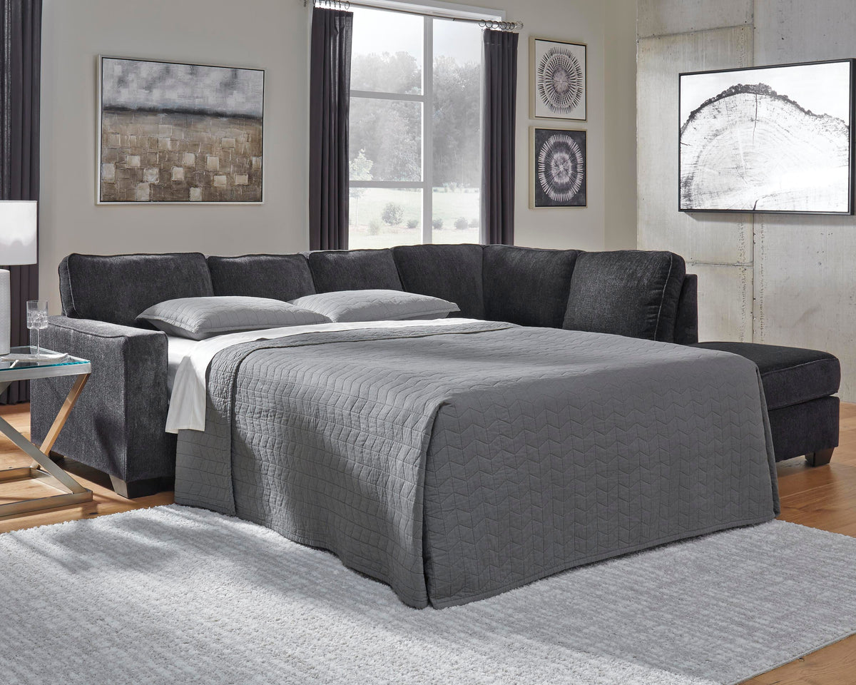 Altari 2-Piece Sleeper Sectional with Chaise Chenille