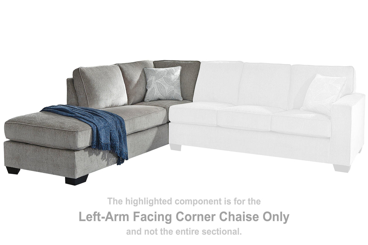 Altari LAF Corner Chaise Chenille