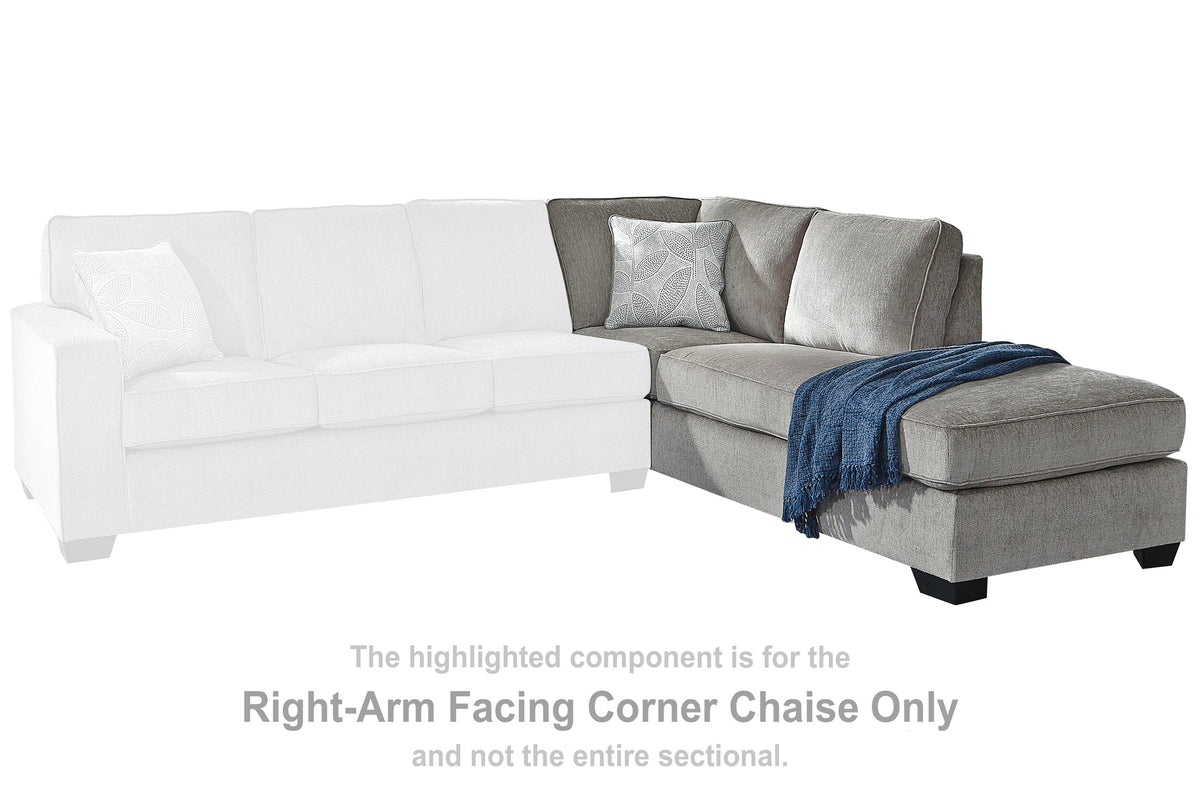 Altari RAF Corner Chaise Chenille