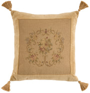 Vintage Pillow VAN4 Beige 22" x 22" Throw Pillows