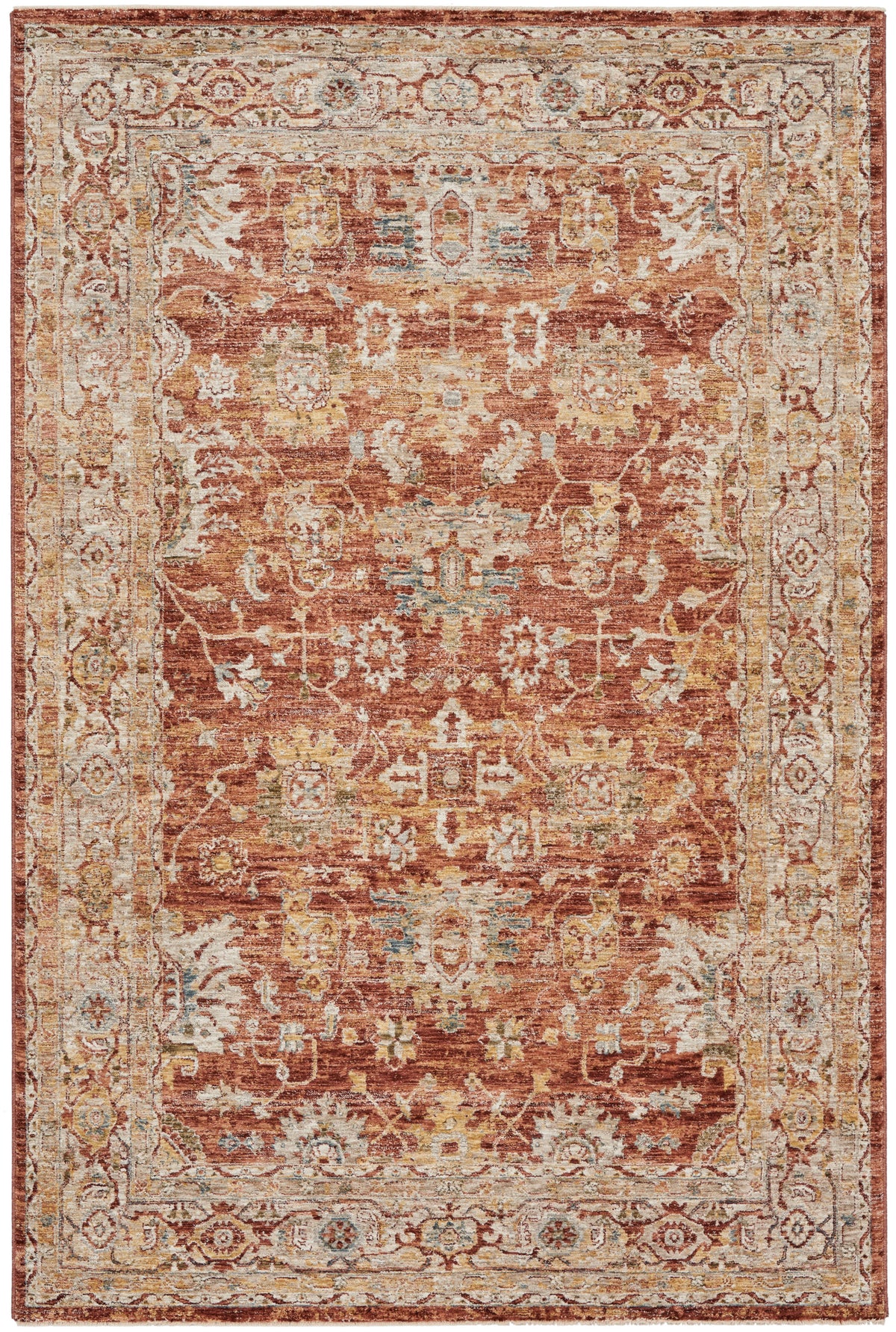 Sahar SHR02 Rust Rug - Rectangle