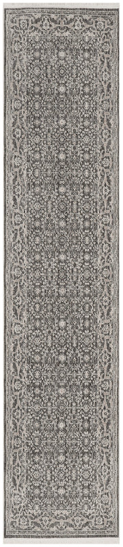 Shadows SHW04 Charcoal Ivory Rug - Runner