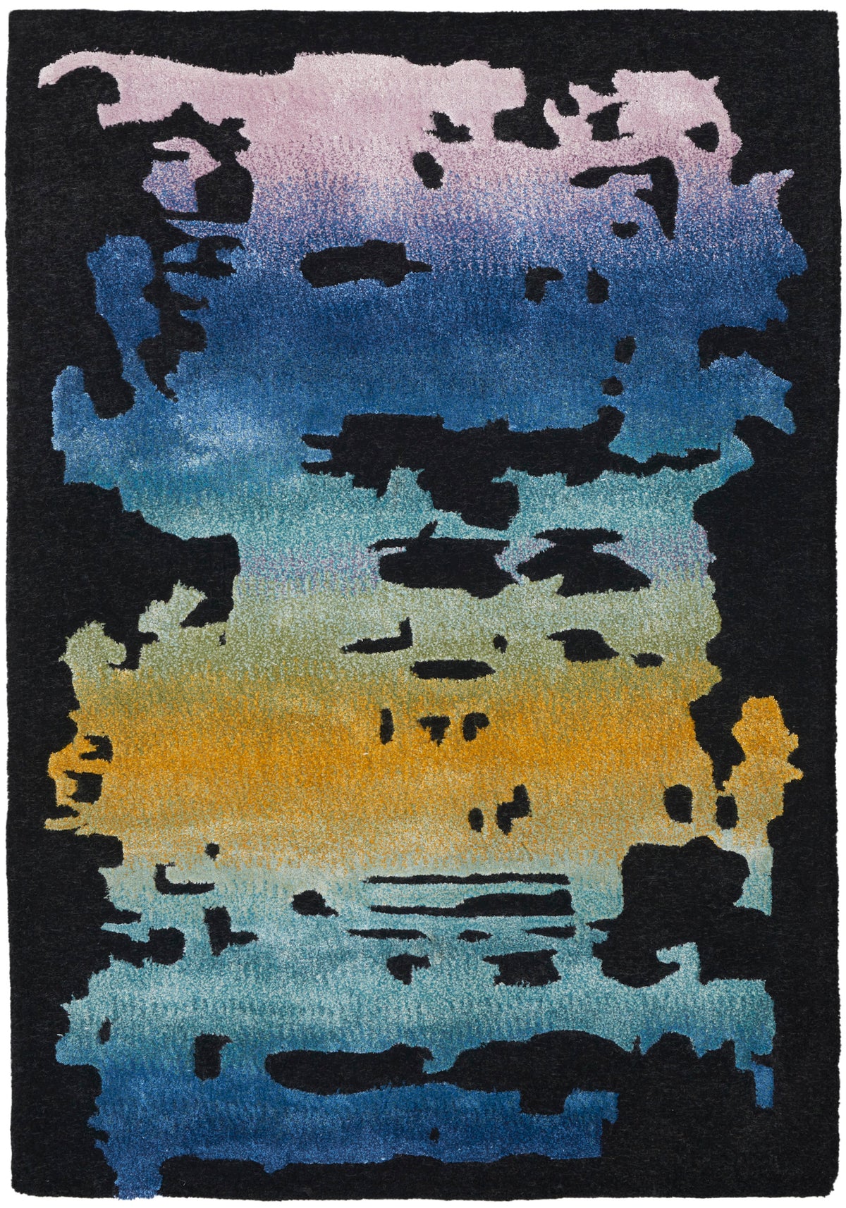 Prismatic PRS23 Black Multicolor Rug - Rectangle