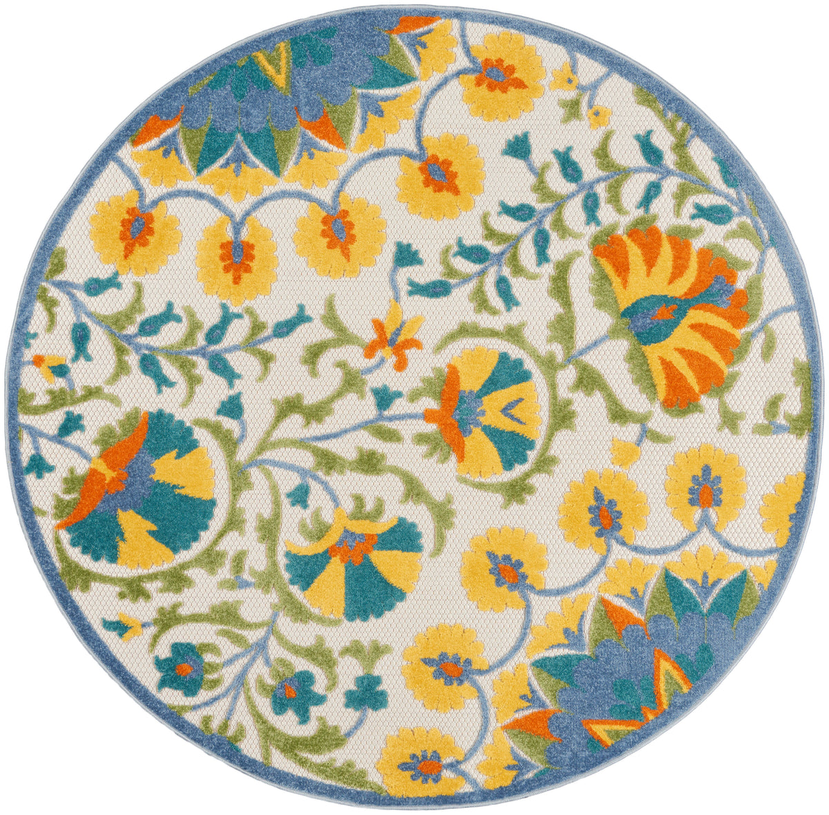 Aloha ALH22 Multicolor Rug - Round