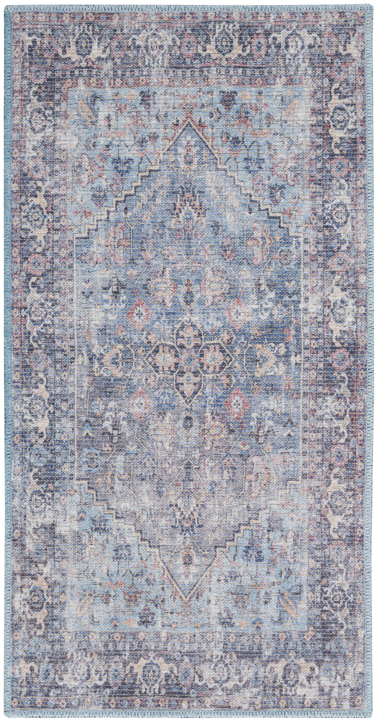 New Concept Washables SR104 Light Grey Blue Rug - Rectangle