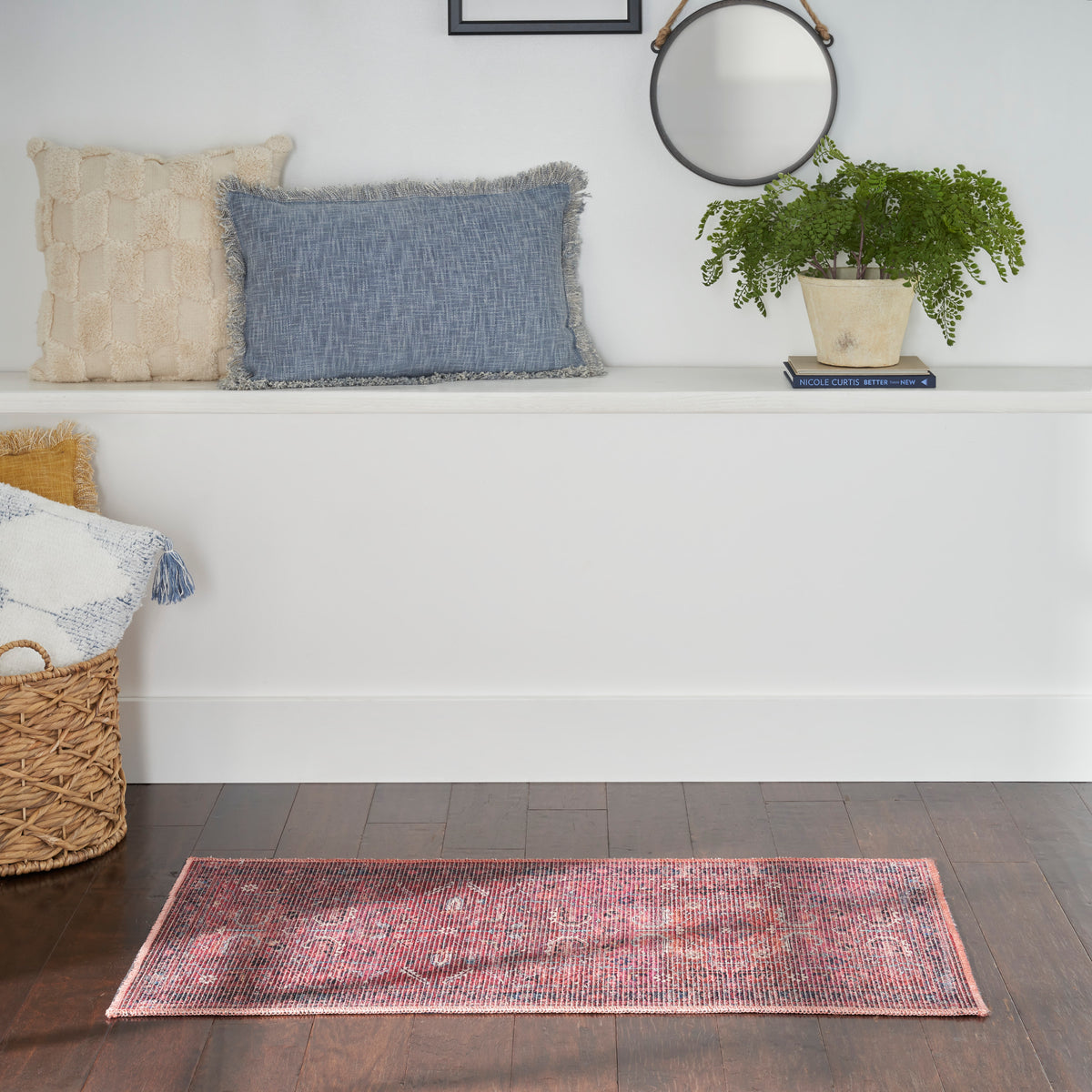 New Concept Washables SR102 Brick Rug - room scene