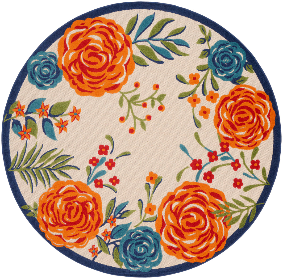 Aloha ALH32 Multicolor Rug - Round
