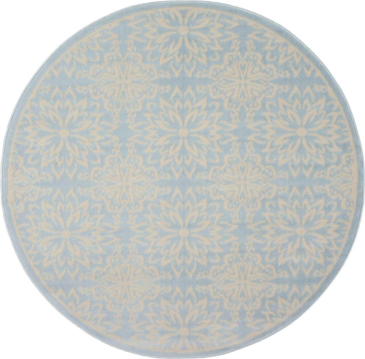 Jubilant JUB06 Ivory Light Blue Rug - Round