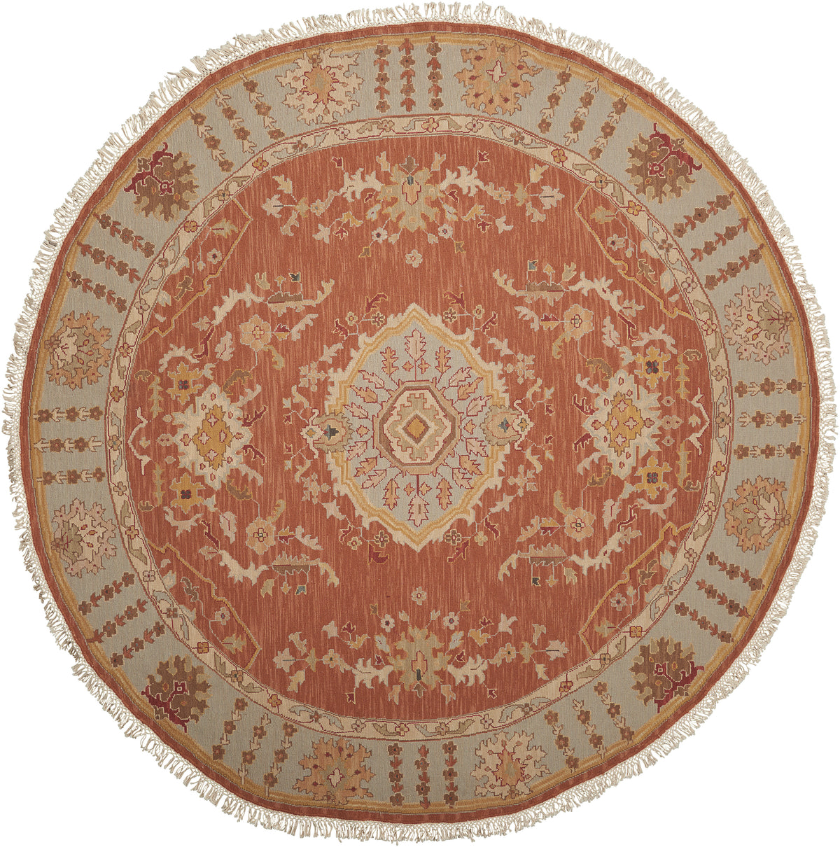 Nourmak S194 Rust Rug - Round