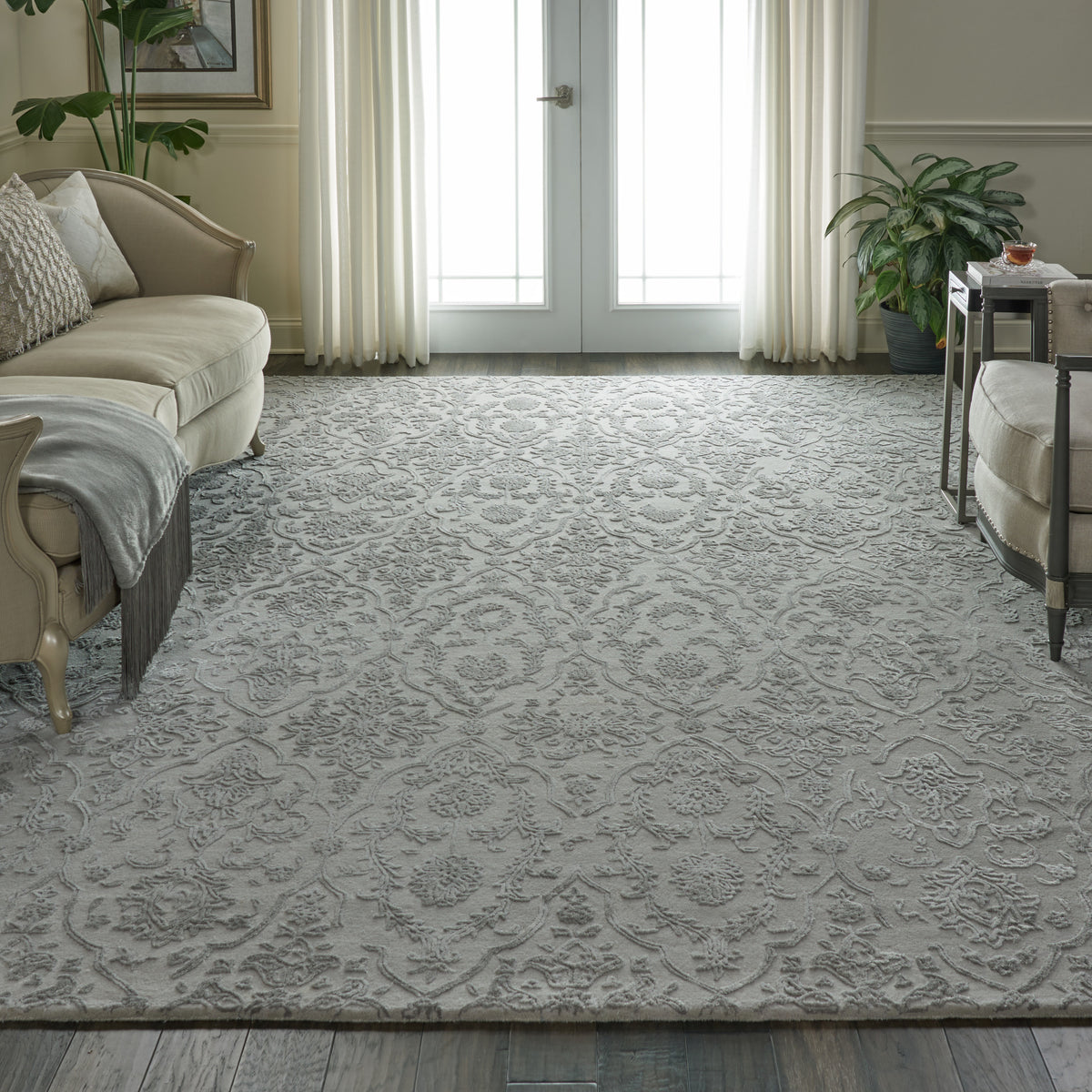 Opaline OPA15 Taupe Rug - room scene