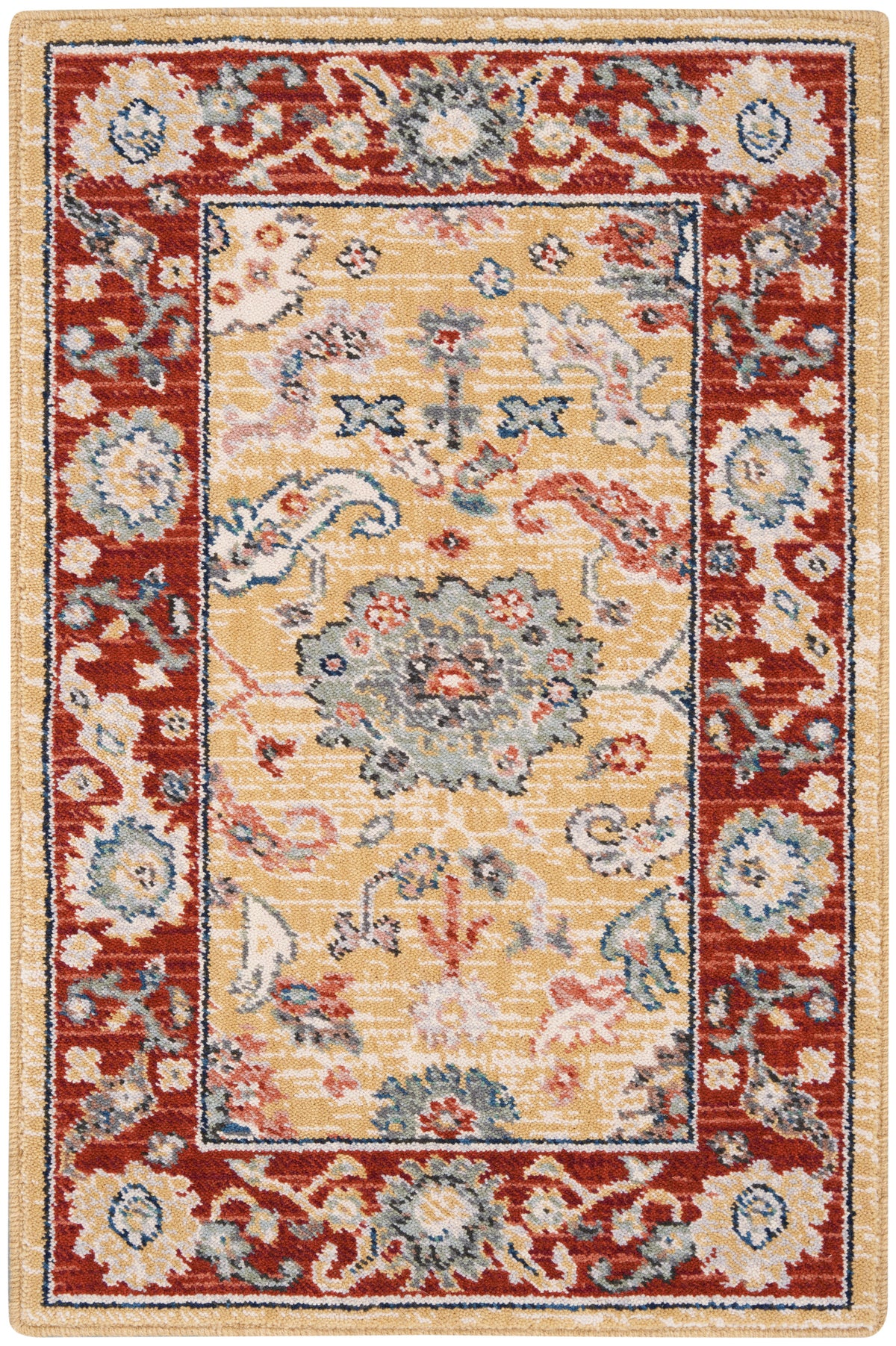 Parisa PSA07 Gold Brick Rug - Rectangle