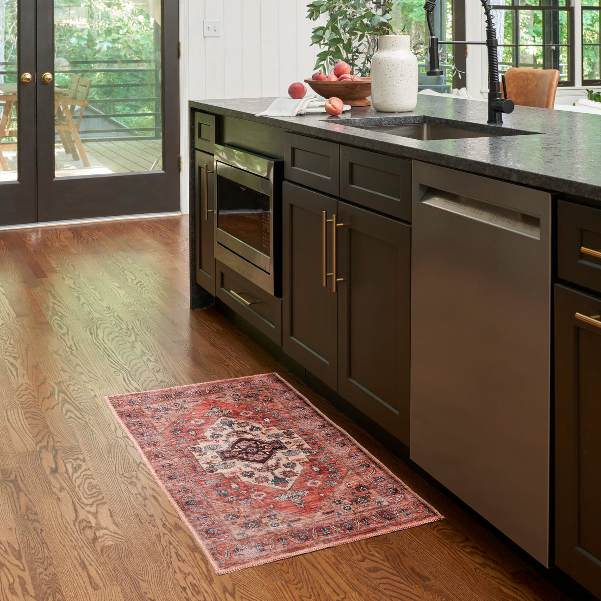 Grand Washables GRW03 Rust Multicolor Rug - room scene