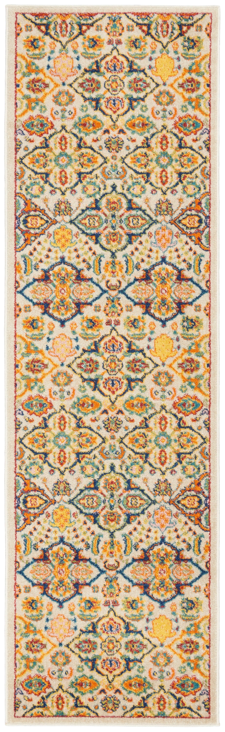 Allur ALR03 Ivory Multicolor Rug - Runner