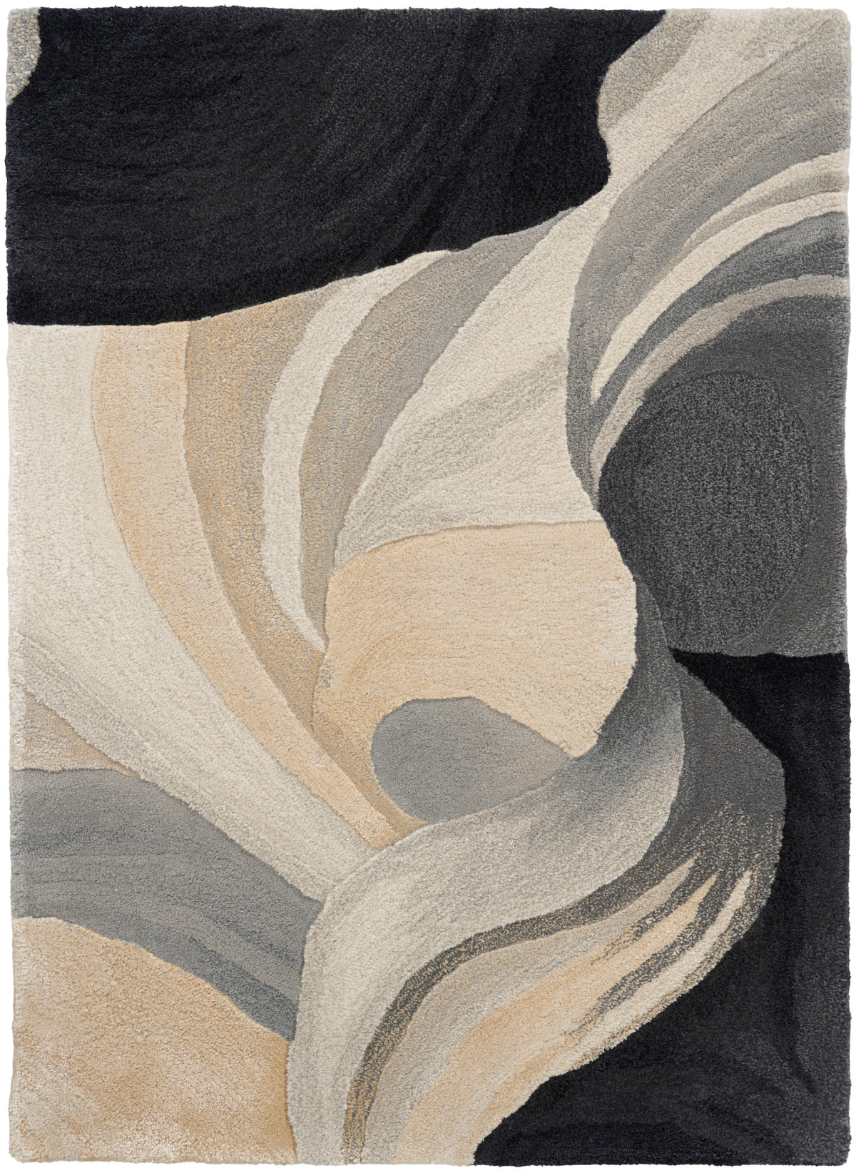 Prismatic PRS41 Ivory Black Rug - Rectangle