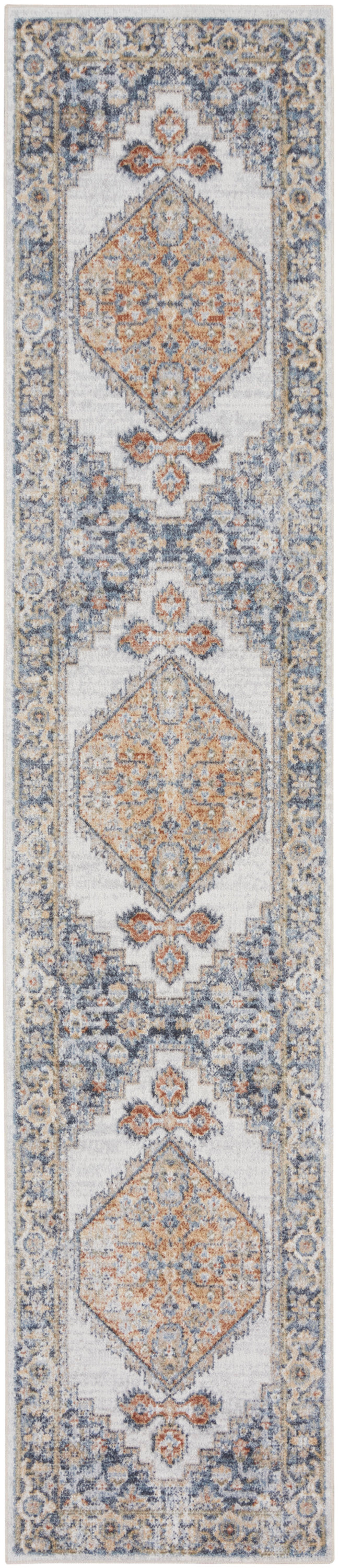 Astra Machine Washable ASW11 Grey Gold Rug - Runner