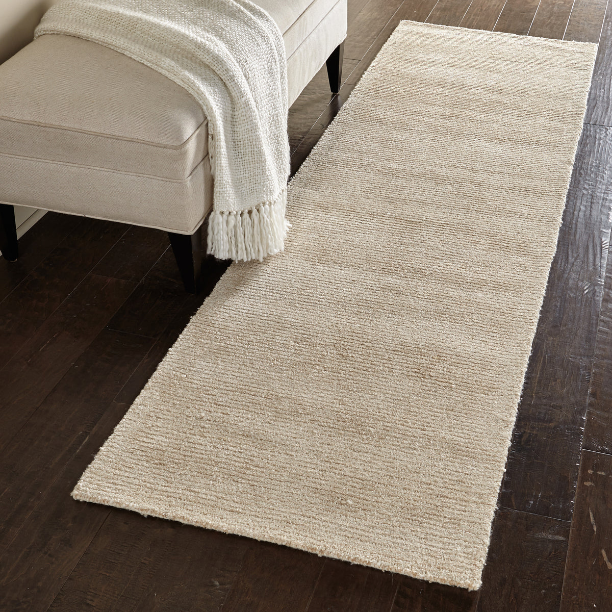 Weston WES01 Linen Rug - room scene